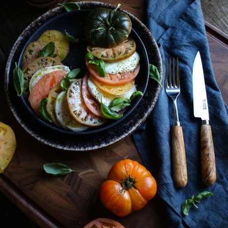 Pallarès Kødkniv 22,5 cm, rustfrit stål/oliventræ, 4 stk. | KitchenOne