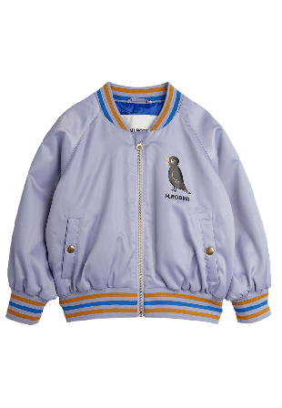 Mini Rodini Bird Baseball Jacka Ytterplagg Unisex Lila 80/86