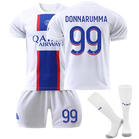 2022-2023 Paris Borta Fotbollströja Set Mbappe No. 99 Donnarumma Xxl (190-200cm)