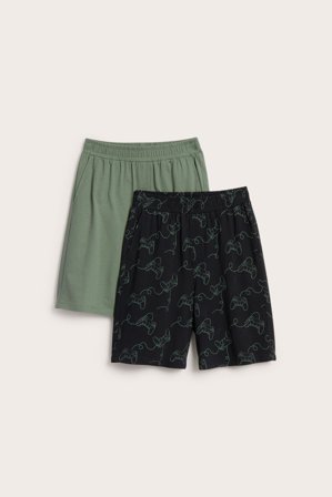 Kappahl | 2-pk. pyjamasshorts Svart 158/164 | Barn