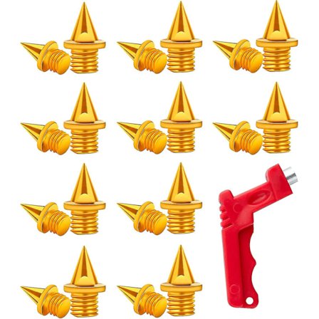 Piggsko Erstatningspigger med piggnøkkel, rustfritt stål, erstatning for sportssko, lengdehopp, friidrett, sprint - Jxlgv