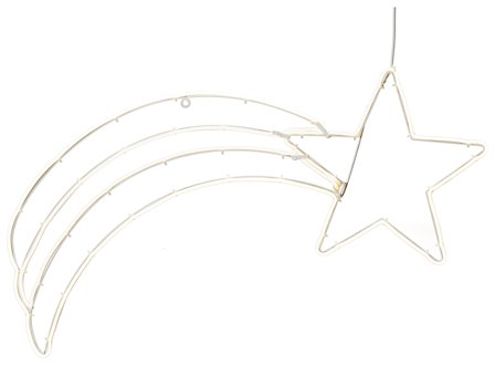 Konstsmide 3079-102 Dekorationsbelysning metallkomet med ljusslang, IP44, Belysning