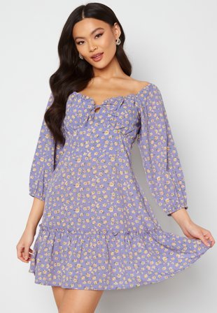 BUBBLEROOM Zandria dress Lavender / Patterned Klær