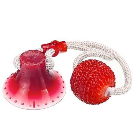 Husdjursleksaker Hund Dragsleksaker (Röd Boll)