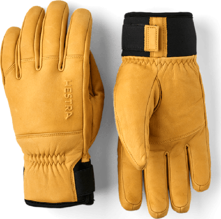 Hestra Omni - 5 Finger Men ski gloves Yellow 6