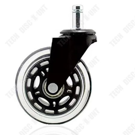 Möbelhjul - TD - Tungviktskapacitet - 22 mm - Tyst - Svart