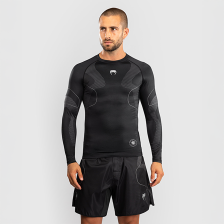 Venum Nexus Rashguard Lang Erme Svart Sølv