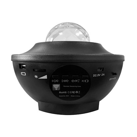 Stjerneprojektor med højttaler og LED - Galaxy Light / Multicolor Light