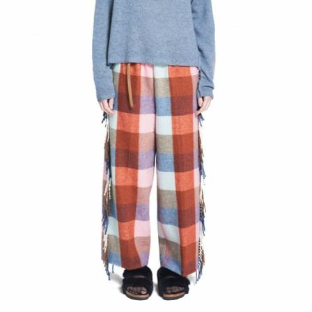 White Sand, Wide Trousers Czerwony, Kobieta, Rozmiar: M