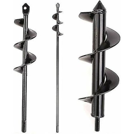 3 stk spiralbor, hagebor, hagebor, bor for planting av trær, busker, spiralbor, plantebor