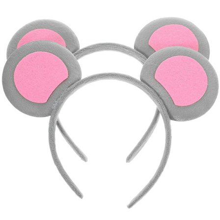 2 stk. Museøre-Hårbånd, Dyreøre-Hårbånd, Cosplay-Hårbånd, Søde Øre-Hårbånd til Fest