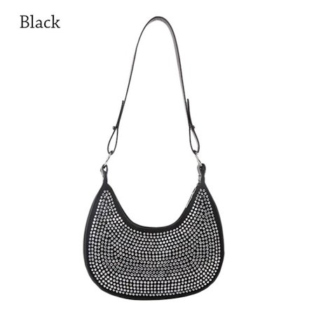 Kainalolaukku Naisten käsilaukku MUSTA