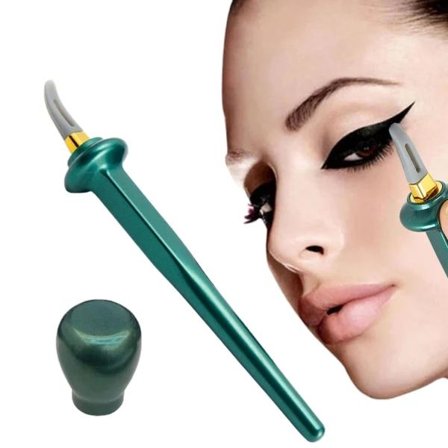 Eyelinerverktyg Silikon Vattentätt Svettresistent Silikon Guide Eyeliner Lång Grön