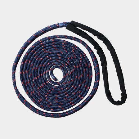 Lina cumownicza z wzmocnioną pętlą NOCK Gullholmen, ekstra elastyczna, 24-splotowy nylon, Ø10 mm, 8 metrów, niebiesko-czerwony - Jachtowa