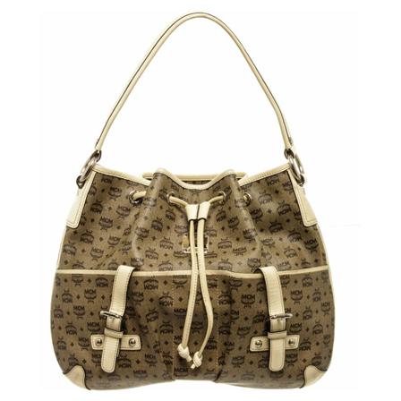 MCM Pre-owned, Pre-owned Shoulder Bags Bruin, Dames, Maat:ONE Size,leather