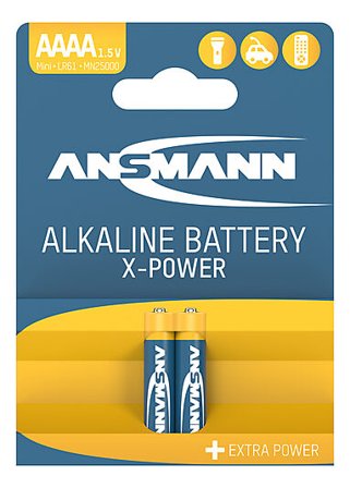 ANSMANN BATTERI 2PK AAAA ALKALINE