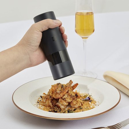 Elektrisk Kaffe- og Krydderikværn - Kværn Kaffe, Hørfrø, Krydderier, Nødder, Peber - Rustfrit Stål Blad - Stille - Moderat Kapacitet til Lille Hjem, 