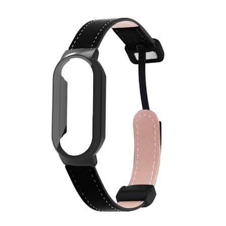 Läderrem Strap&Case SVART