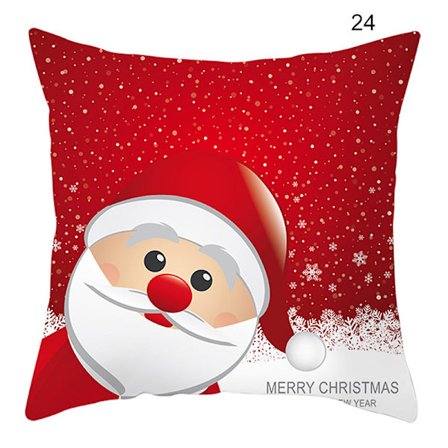 Mjukt cover Julelement Enkelsidomönster Retro Dekoration Örngott För Farmhouse Vardagsrum Bäddsoffa