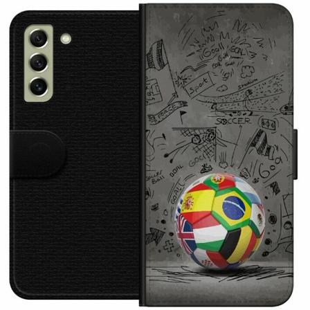 Samsung Galaxy S21 Fe 5g Plånboksfodral Fotboll Världen