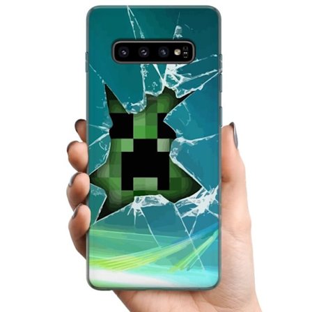 Kompatibelt Mobildeksel til Samsung Samsung Galaxy S10 MineCraft
