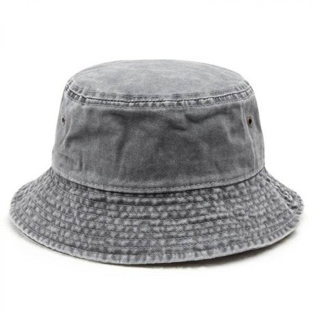 Denim Bucket Hat Unisex Solhatt Bred Bred Bucket Hat Herr Dam Tonåring Utomhus (Grå)