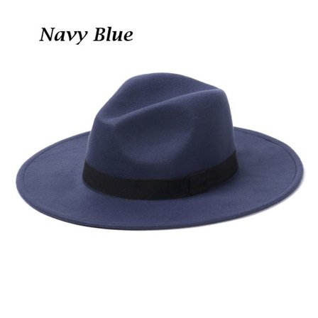 Herr- och damfilthattar, cowboyhattar, scenframträdanden, dansfester, jazz, Panama, vinter och höst Navy Blue