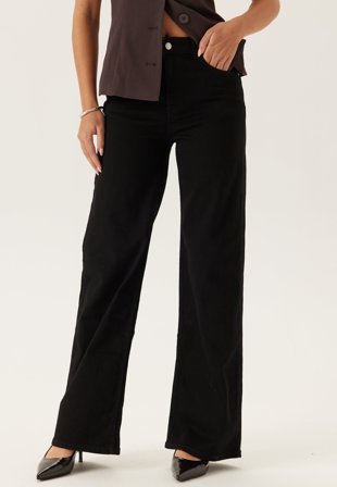 BUBBLEROOM - High Wide Jeans - Black