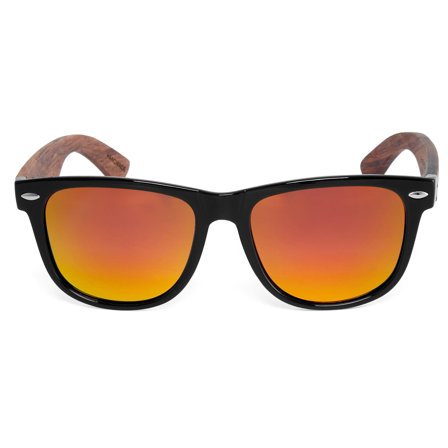 Lunettes de soleil bois de rose et verres polarisés pour hommes - Lunettes de soleil polarisantes