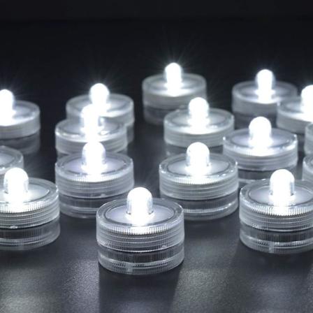 24 kappaleen vedenpit v py re vedenalainen mini LED-teevalo Submersible-valot kodin h juhliin maljakkojuhliin festivaaliin Yst v np iv n koristeluun