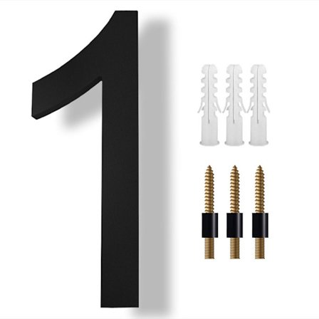 8" flytende husnummer Moderne husnummer 1 1