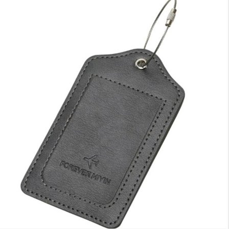 Ny PU Anti-förlorad Metal Lanyard Bagage Tag