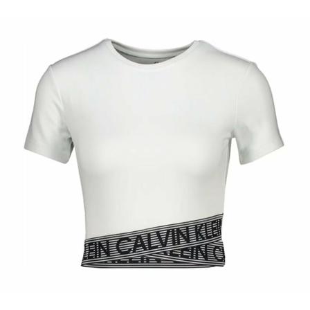 Calvin Klein T-Shirts , Wit , Dames , Maat: L