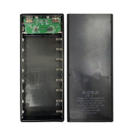 Hurtiglading 18650 Batteriholder Oppbevaringsbokser Power Bank-etui DIY Telefonlader