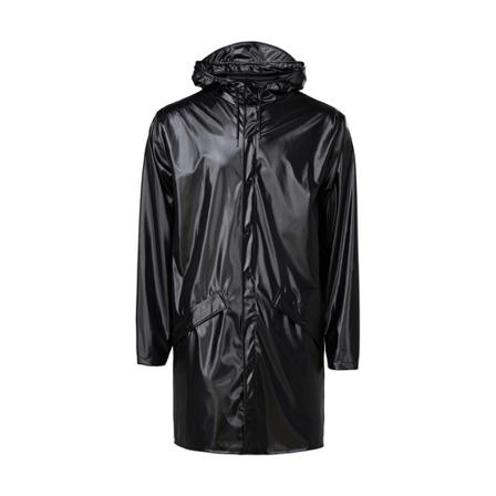 Rains Long Jacket Outerwear , Zwart , Dames , Maat: 2Xs/Xs