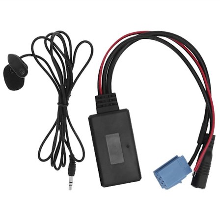 Bilstereo Mikrofon Mini ISO 8-stifts med Kabeladapter Bluetooth 5.0 för Mobiltelefon Surfplatta MP3
