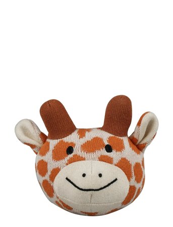 Barbo Toys | Knitted Balls With A Bell - Giraf | ONE SIZE