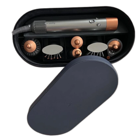 Hårstyler med tillbehör i elegant förvaringsbox