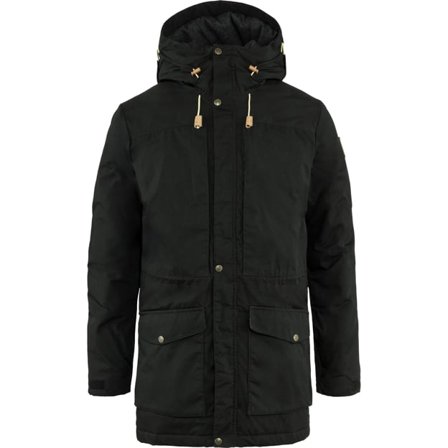 Fjällräven Herr's Singi Wool Padded Parka in Black | Size: Large, G-1000/Ull