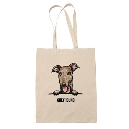 Greyhound tygkasse hund shopping väska Tote bag