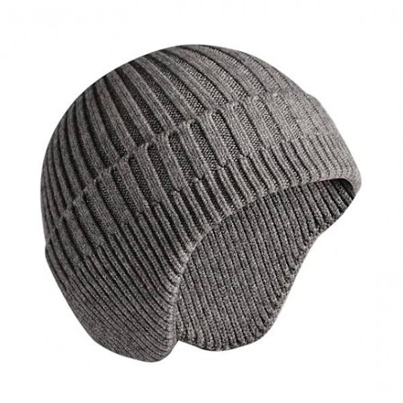 Beste vinterlue myk uten brem anti-krymp strikking ensfarget varm høy elastisitet unisex tykk herrelue for shopping