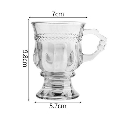 Tekrus i glass Kaffekopper TRANSPARANT