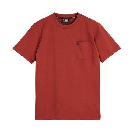 Scotch & Soda, T-Shirts Rood, Heren, Maat:M