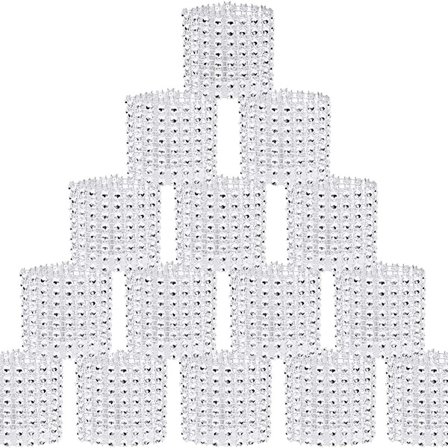 Strass servettringar i set om 20