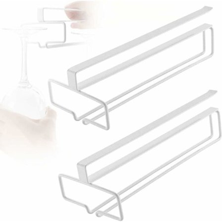 Glasställningsställ Hängande Glasställ Vinställ Metall Vinglasställ Restaurang Garderob Pub Vinglasställ (Vit) - Longziming