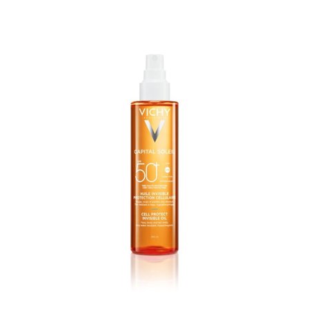 VICHY Capital Soleil Cell Protect Olio Invisibile SPF50+ 200ml - Olio solare corpo alta prot.