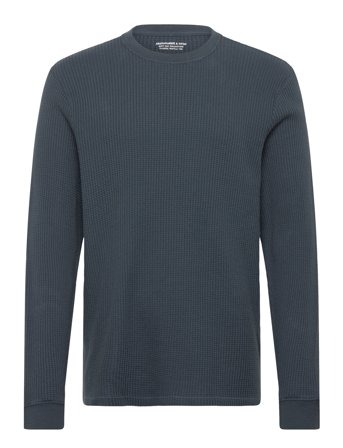 Abercrombie & Fitch Long Sleeve Classic Waffle Tee - Grey - XL