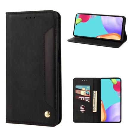 Samsung Galaxy A33 5g Fodral Flip Split Läder Svart