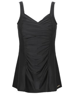 Badedrakt med skjørt Esther Svart - 46 - Damella