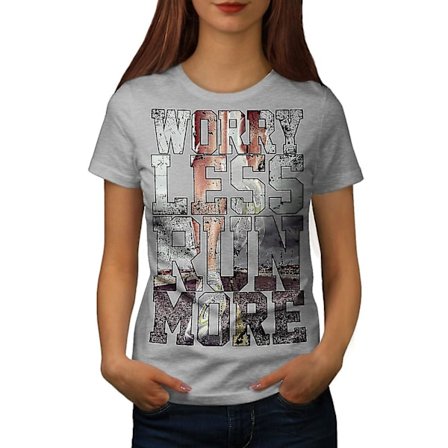 Less Worry Gym Dam Grå-skjorta